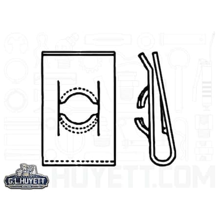 A Raymond Tinnerman U-Nut ScrSz 10-32 Pnl Thk .081-.100 ZE15 EFUN-D18960-1032-3B/B